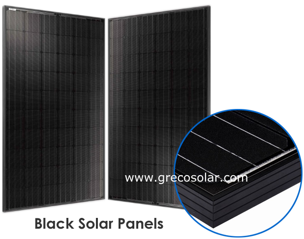 Monocrystalline μαύρα ηλιακά πλαίσια 260 Watt, μαύρα ηλιακά πλαίσια