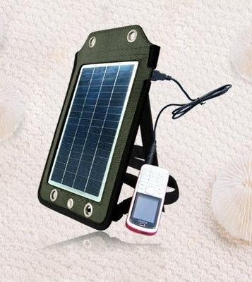 5W αδιάβροχος φορητός ηλιακός κινητός φορτιστής για το κινητό τηλέφωνο